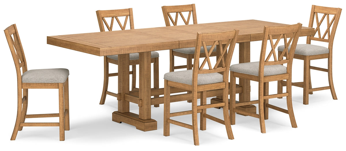 Havonplane Counter Height Dining Table and 6 Barstools