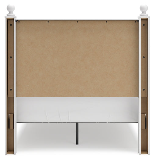 Mollviney Full Panel Bed with Mirrored Dresser, Chest and 2 Nightstands
