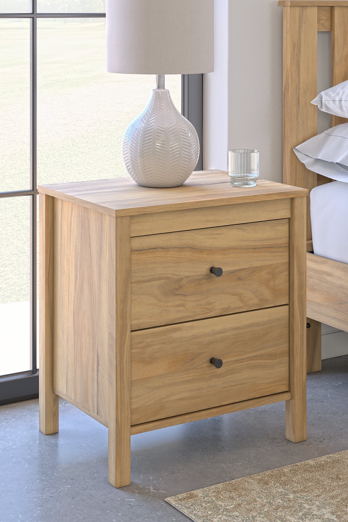 Bermacy Full Panel Headboard with Dresser, Chest and Nightstand