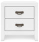 Binterglen Full Panel Bed with Nightstand