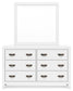 Binterglen Full Panel Bed with Mirrored Dresser, Chest and Nightstand