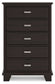 Covetown Full Panel Bed with Mirrored Dresser and Chest