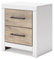 Charbitt Queen Panel Bed with Mirrored Dresser, Chest and Nightstand