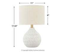 Load image into Gallery viewer, Wardmont Ceramic Table Lamp (1/CN)
