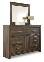 Load image into Gallery viewer, Juararo Queen Poster Bed with Mirrored Dresser and 2 Nightstands
