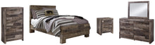 Load image into Gallery viewer, Derekson Full Panel Bed with Mirrored Dresser, Chest and Nightstand
