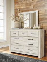Load image into Gallery viewer, Bellaby Queen Panel Headboard with Mirrored Dresser and 2 Nightstands
