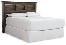 Load image into Gallery viewer, Drystan Queen/Full Bookcase Headboard with Mirrored Dresser, Chest and Nightstand
