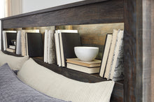 Load image into Gallery viewer, Drystan Queen/Full Bookcase Headboard with Mirrored Dresser, Chest and Nightstand

