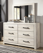 Load image into Gallery viewer, Cambeck Queen Panel Bed with 2 Storage Drawers with Mirrored Dresser

