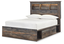 Load image into Gallery viewer, Drystan Full Bookcase Bed with 2 Storage Drawers with Mirrored Dresser
