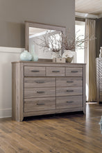 Load image into Gallery viewer, Zelen Queen Panel Bed with Mirrored Dresser and 2 Nightstands
