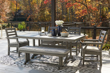 Load image into Gallery viewer, Visola Outdoor Dining Table and 4 Chairs and Bench
