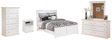 Load image into Gallery viewer, Bostwick Shoals Queen Panel Bed with Mirrored Dresser, Chest and Nightstand

