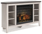 Dorrinson Corner TV Stand with Electric Fireplace