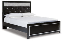 Load image into Gallery viewer, Kaydell Queen Upholstered Panel Bed with Mirrored Dresser

