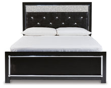 Load image into Gallery viewer, Kaydell Queen Upholstered Panel Bed with Mirrored Dresser
