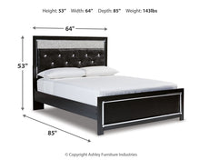Load image into Gallery viewer, Kaydell Queen Upholstered Panel Bed with Mirrored Dresser

