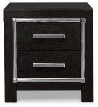 Load image into Gallery viewer, Kaydell King Upholstered Panel Headboard with Mirrored Dresser and 2 Nightstands
