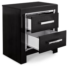 Load image into Gallery viewer, Kaydell King Upholstered Panel Headboard with Mirrored Dresser and 2 Nightstands
