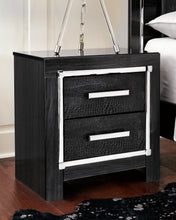 Load image into Gallery viewer, Kaydell King Upholstered Panel Headboard with Mirrored Dresser and 2 Nightstands
