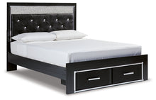 Load image into Gallery viewer, Kaydell Queen Upholstered Panel Storage Platform Bed with Mirrored Dresser and 2 Nightstands
