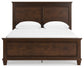 Danabrin Queen Panel Bed with Mirrored Dresser, Chest and 2 Nightstands