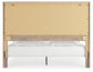 Senniberg King Panel Bed with Mirrored Dresser